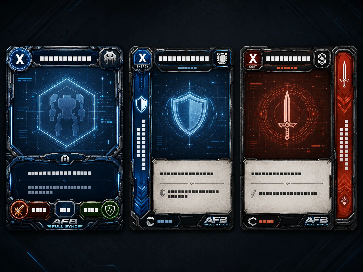 AFB universal card frame concept