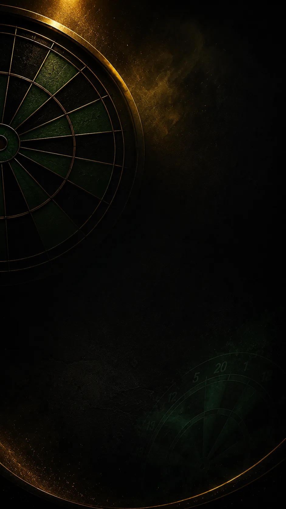 Dark dartboard background for Board Ready Darts